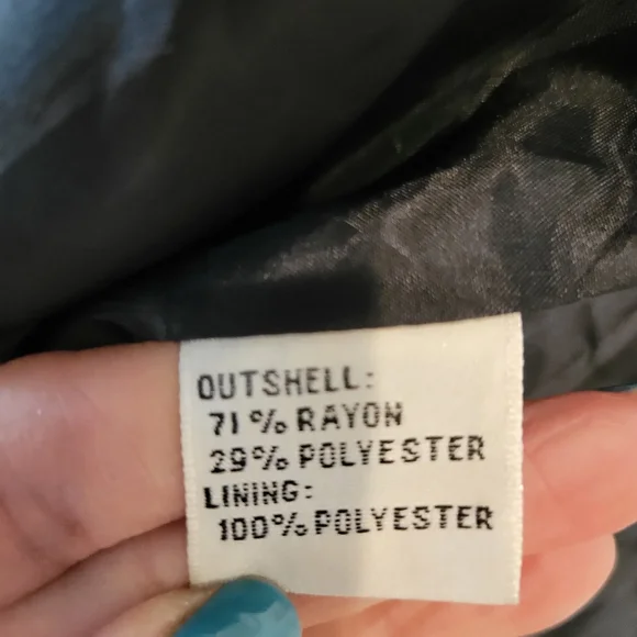 JOSEPHINE CHAUS VINTAGE BLACK LONG BLAZER ONE BUTTON SIZE 10 CIRCA 80'S - Picture 11 of 13